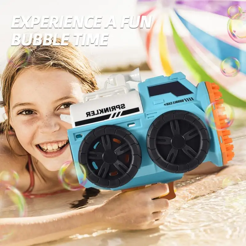 Bubble Machine For Kids Creative 139 Holes Engineering Vehicle Bubble Blower Outdoor Bubble Machine Summer Toys Electric gifts