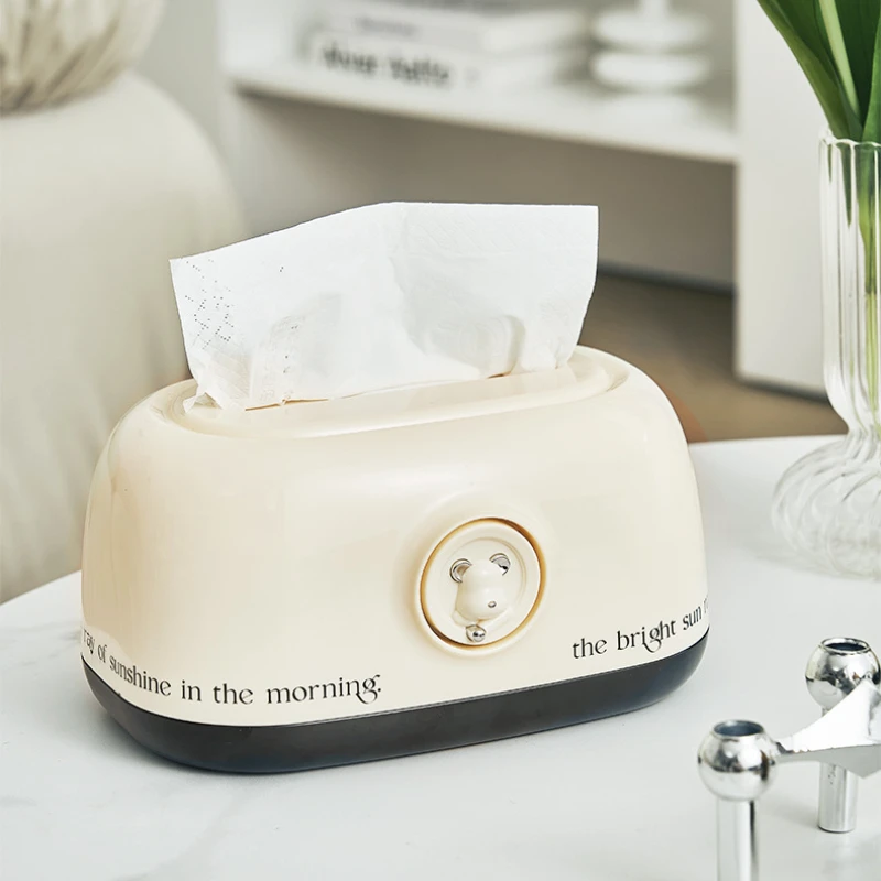 Nordic Desktop Tissue Box Household Paper Towel Storage Box  Toilet Paper Holder Living Room Napkin Dispenser Container Decor