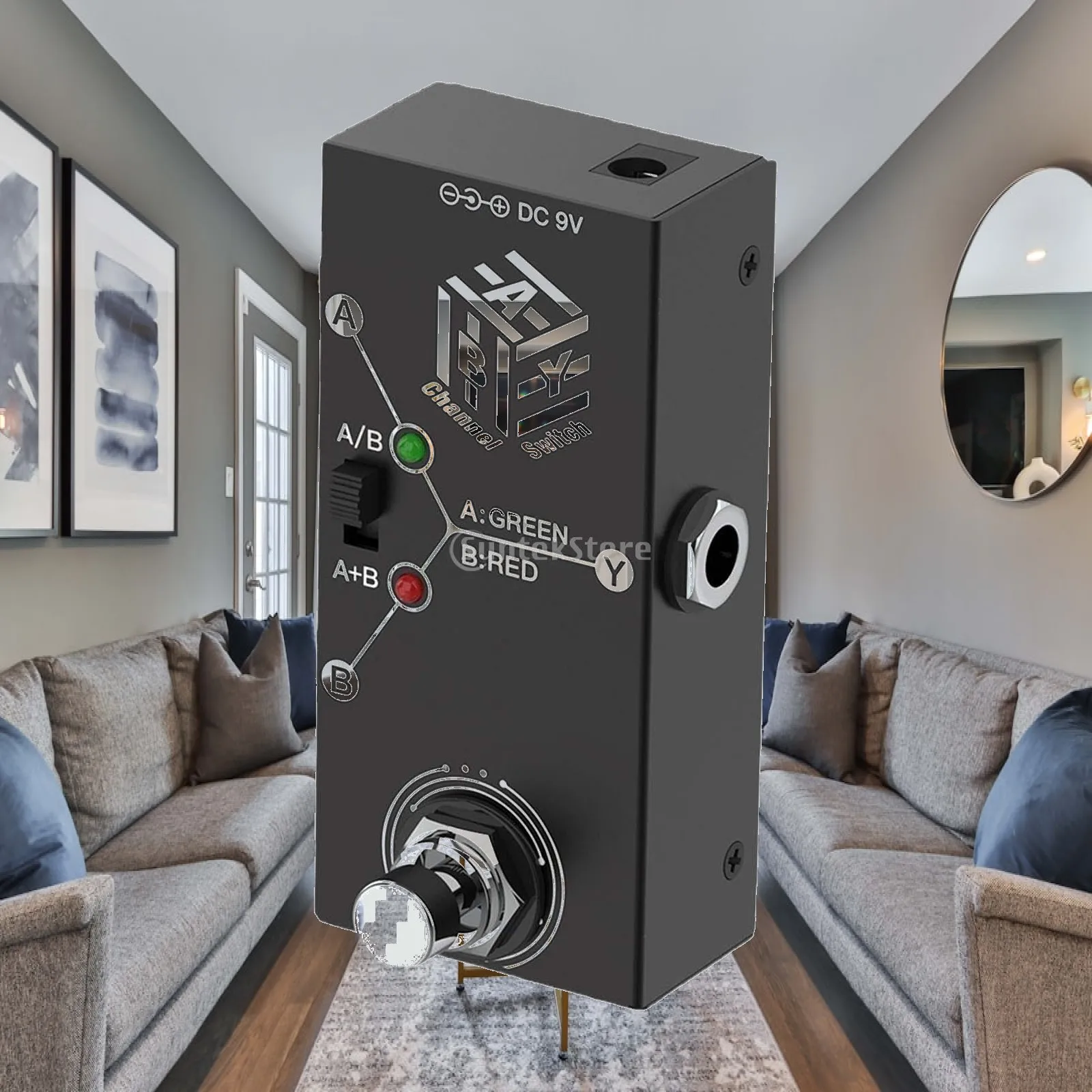 Professional Electric Guitar Effects Pedal Metal ABY Channel Sound Switcher for Music Creation and Live Gigs