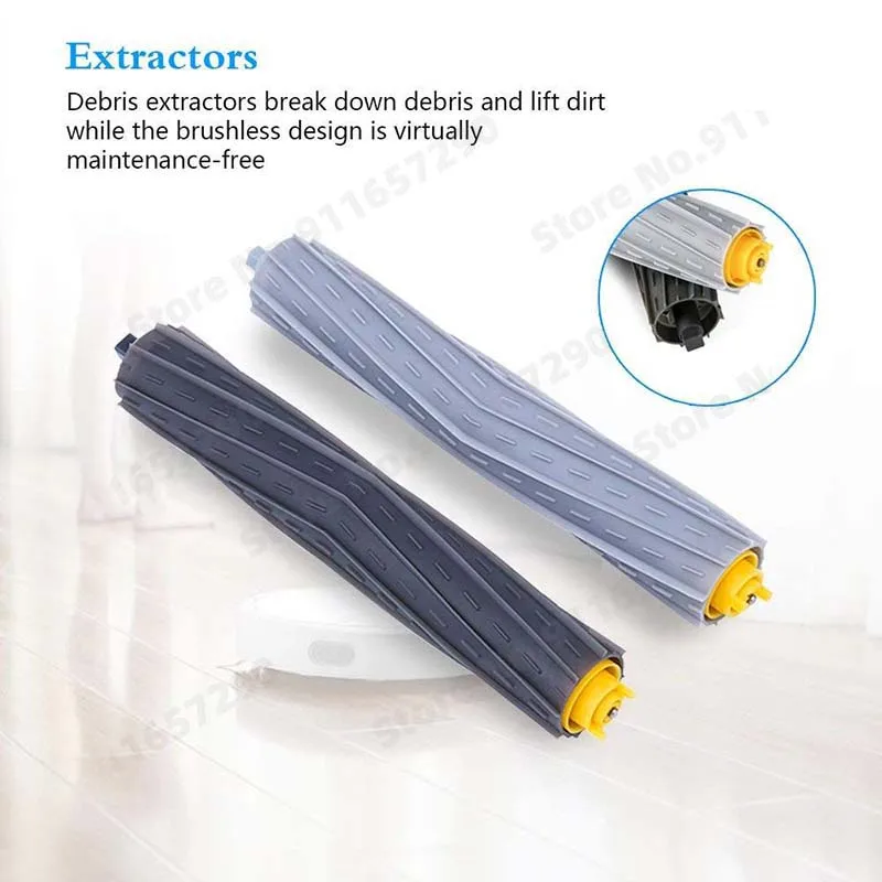 Kit Sikat Sisi Filter Hepa Sikat Gulung Utama untuk IRobot Roomba 800 900 Seri 870 880 980 Bagian Robot Pembersih Vakum