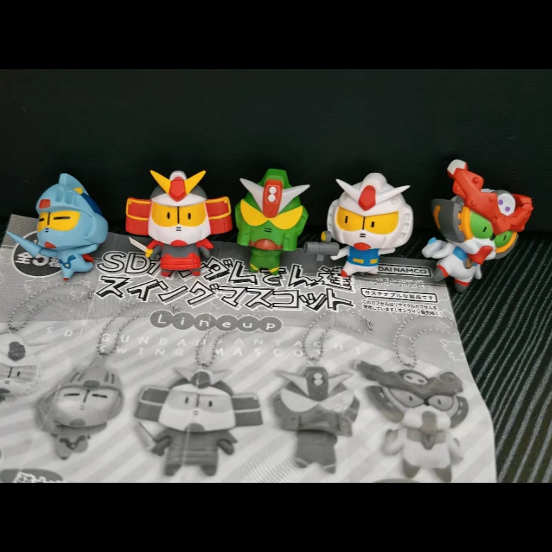 Llavero de la serie Bandai Gashapon Sd Gundam, modelo Rx 78, figura de 2 cm, colgante con personaje de anime, adorno para exhibición y coleccionismo.