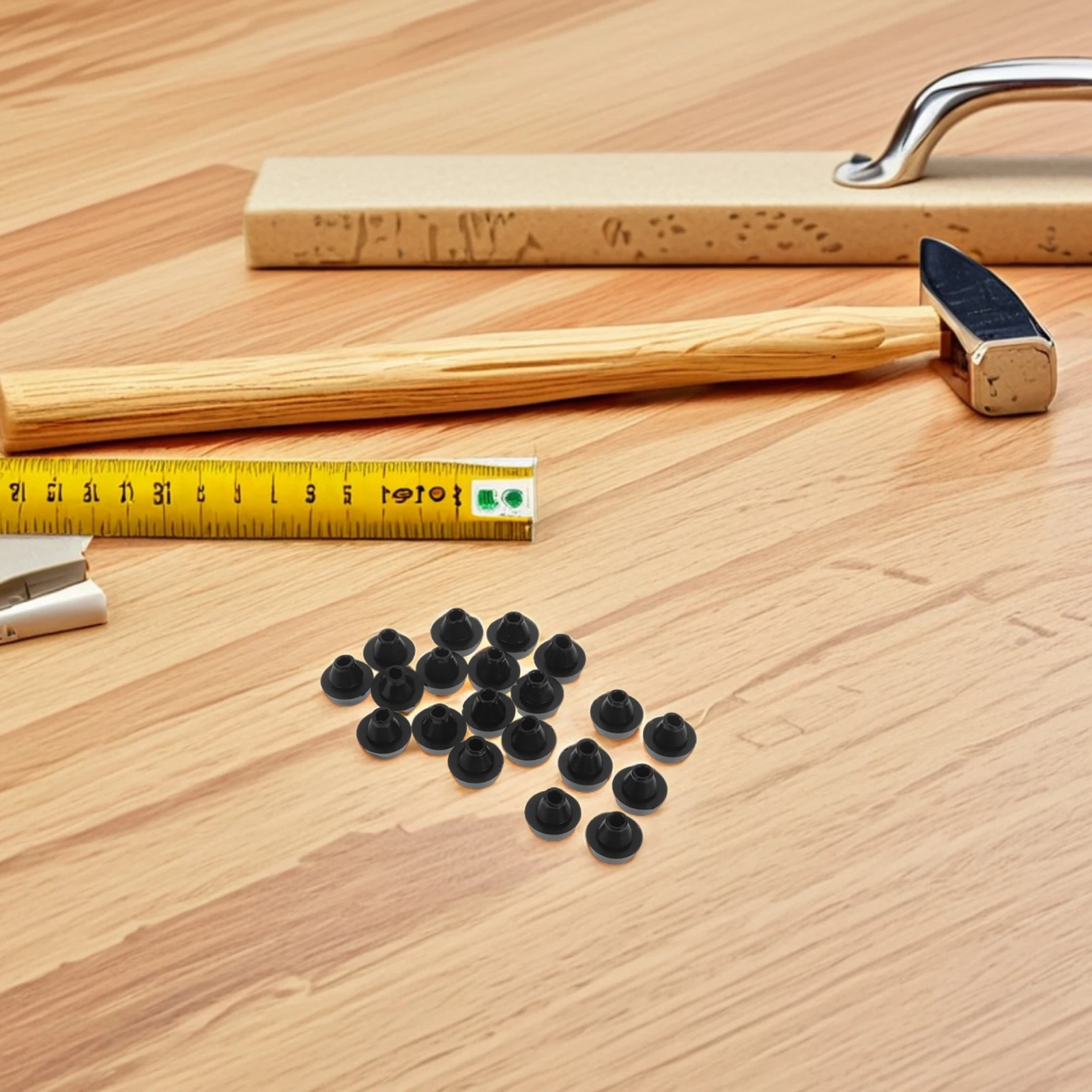 

20pcs Rubber Bumper Plugs Hole Stoppers Anti-Collision Sealing Stopper Water Leak Prevention For Furniture Legs Floor Protection