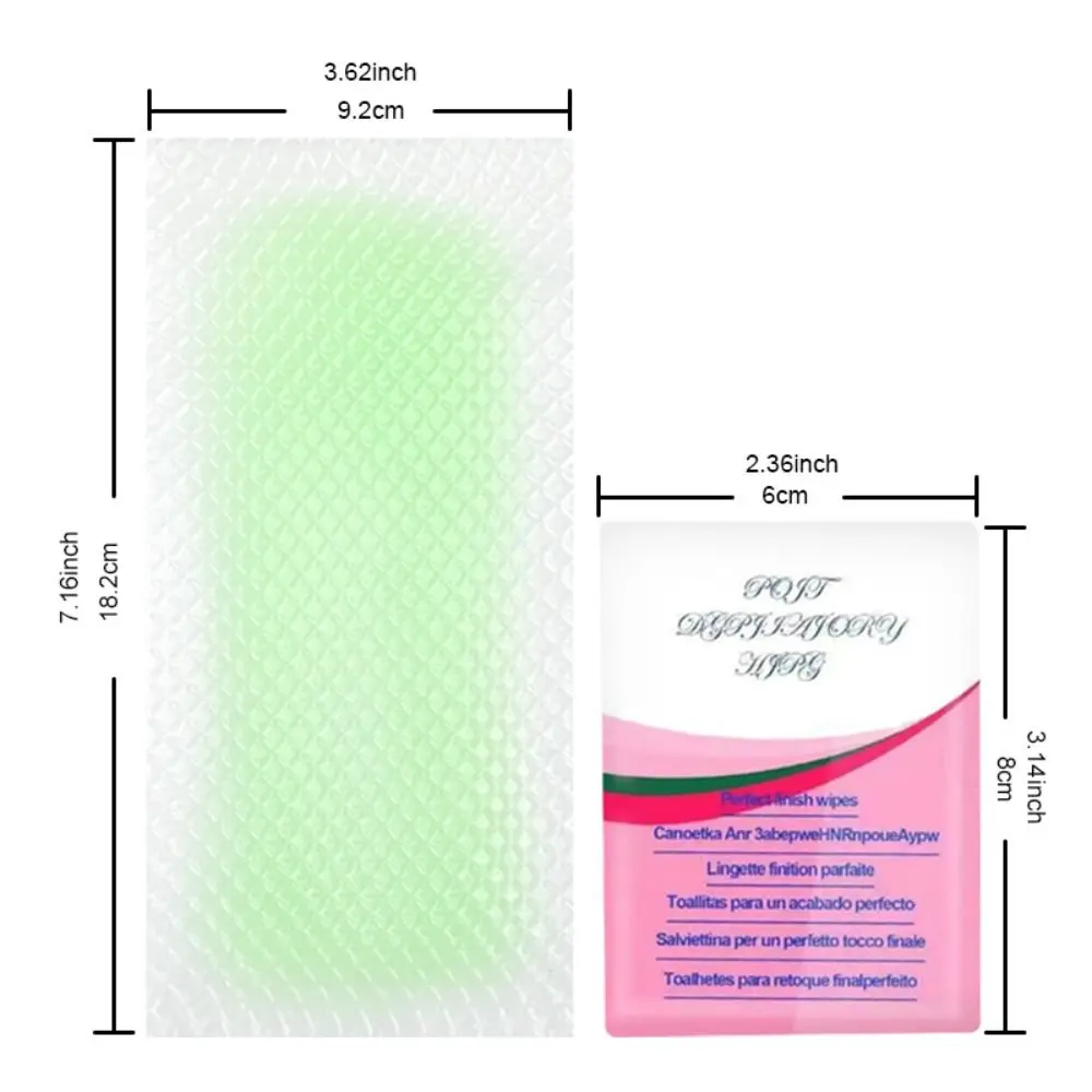 10 Sheets Professional Hair Removal Wax Strips Beauty Tools Depilation Double Sided Cold Wax Paper Non Woven Cloth Smooth - view 6