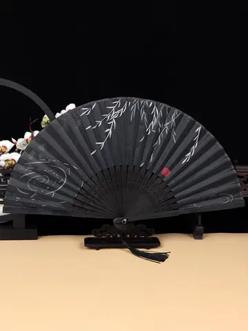 Folding Hand Fan, Retro Style Folding Fan, Birthday Gift, For Dance Performance, Decoration Props