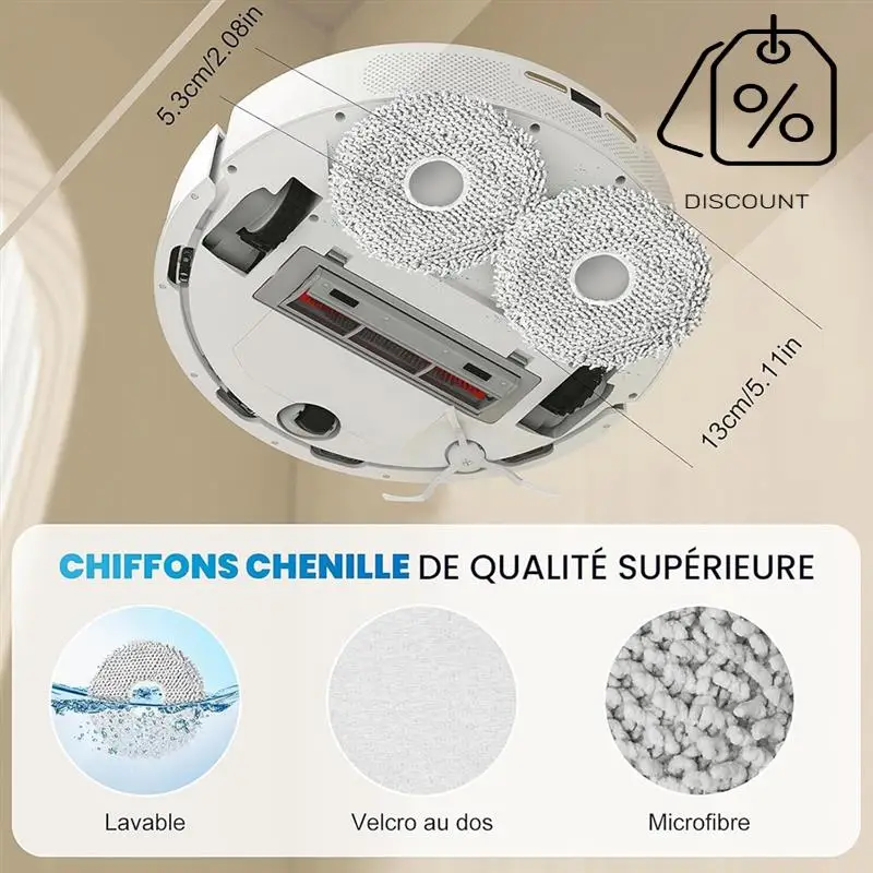 Acessório para xiaomi x20 + robô aspirador de pó escova lateral principal filtro hepa mop pano sacos pó peças reposição-Y48A