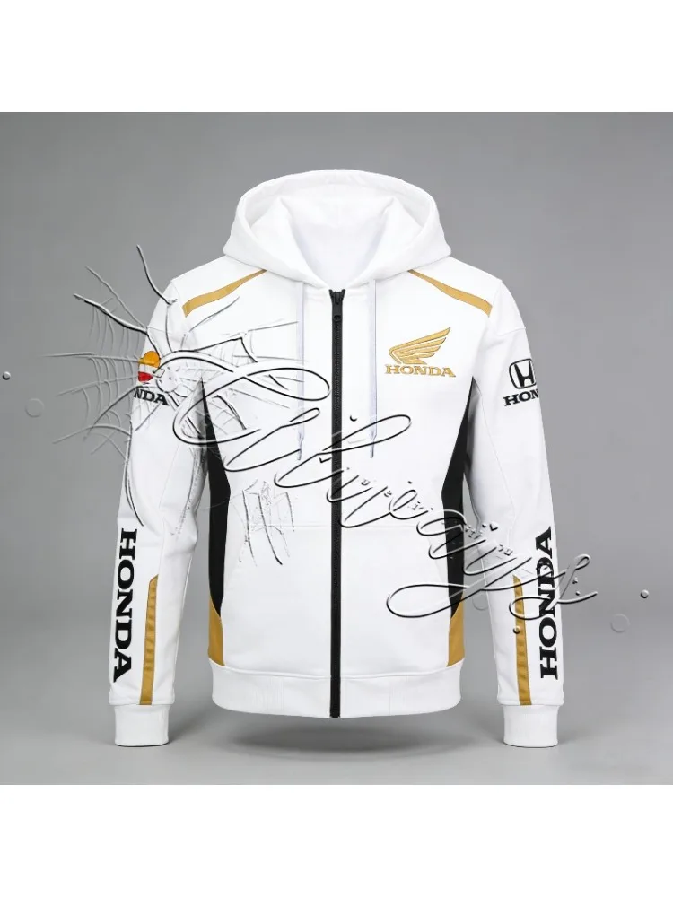 AliExpress 2026 Honda Racing Enthusiasts Outdoor Sports Cycling Hoodie Men's Retro MOTO Off Road Mountain Bike Clothing Hoodie Jacket