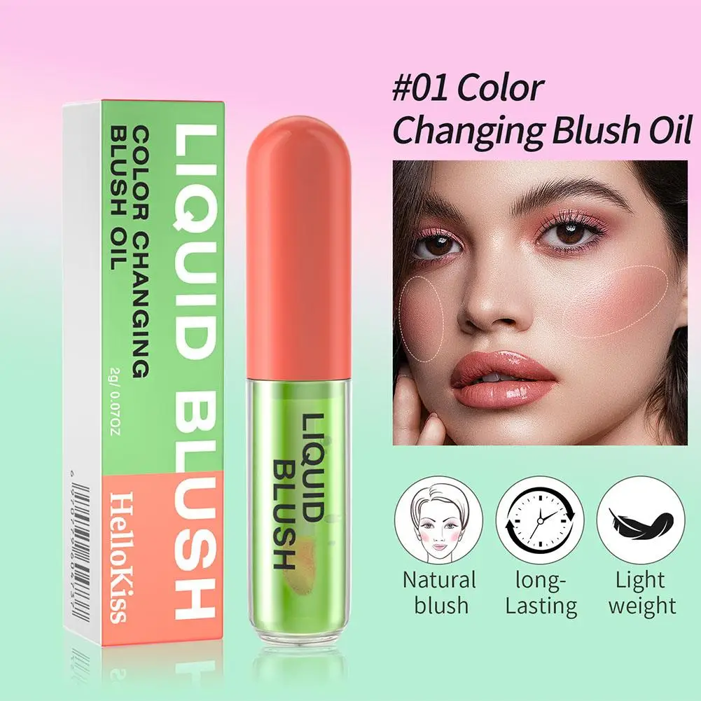 Waterproof Makeup Blush Cream 3Colors Facil Rouge Blusher Korean Cream Makeup Pixi Stick Makeup Matte Silky Blush Women Nat M6M6