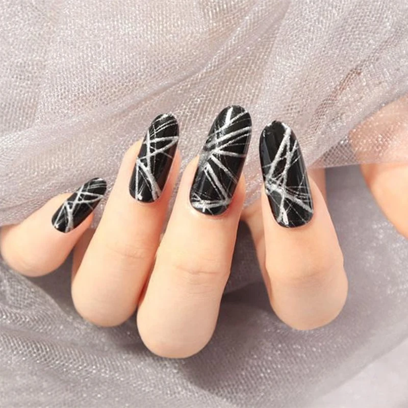 3pcs/Set Acrylic French Stripe Nail Art Line Painting Pen 3D Tips Manicure Slim Line Drawing Pen UV Gel Brushes Painting Tools