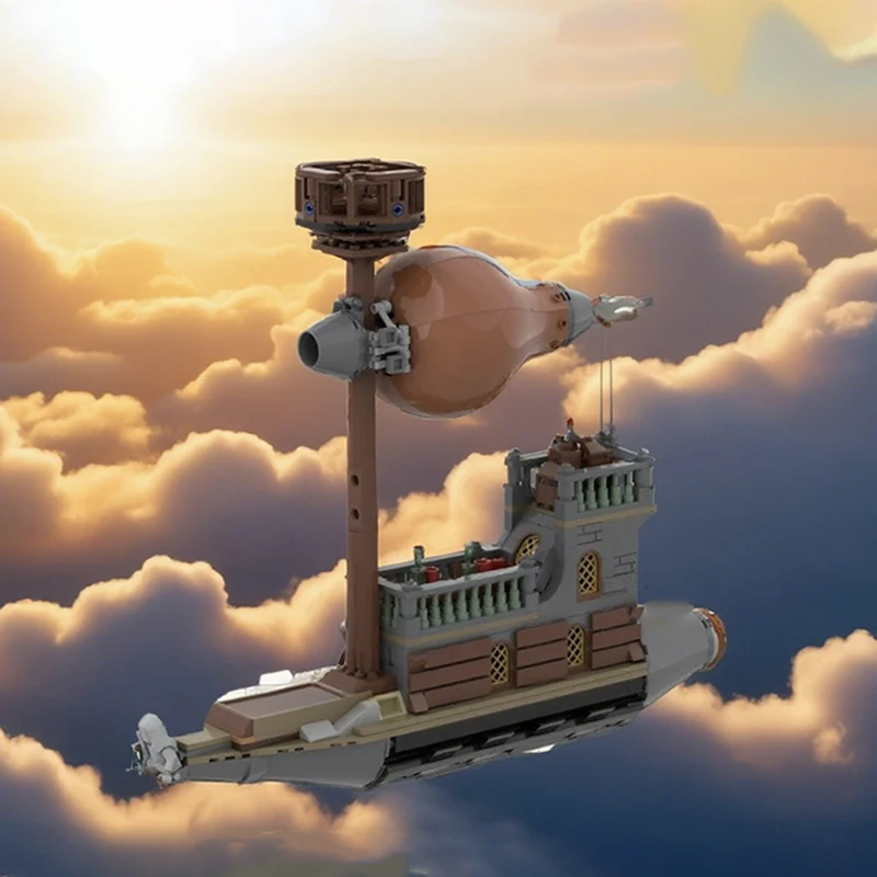 

621pcs MOC Steampunk Zeppelin Ship Icons Model Building Blocks Construction Toys Christmas Gifts Education Brick Kids DIY Idea