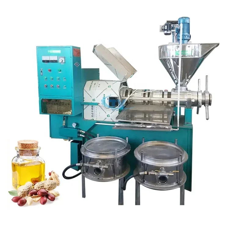 60 Small screw cold oil press machine with oil filter start business