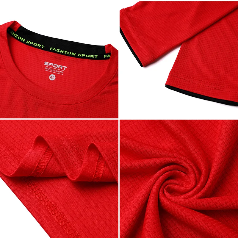 ملابس عمل مخصصة بأكمام طويلة سريعة الجفاف، جري الماراثون، زي عاكس، قميص رياضي ثقافي مع Pr #4