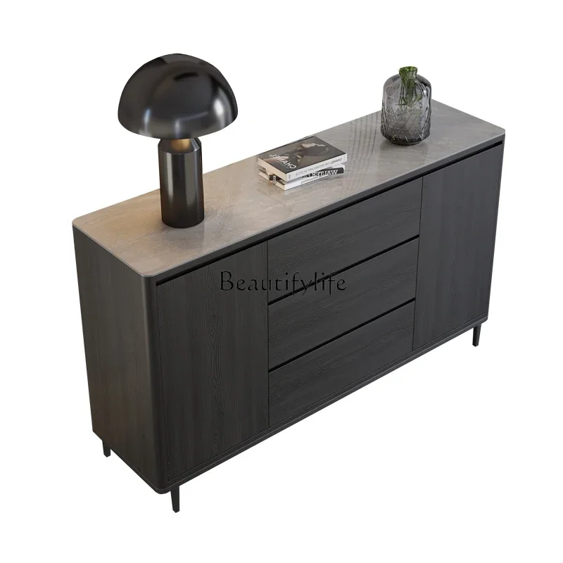 

LJY*Italian minimalist solid wood side cabinet
