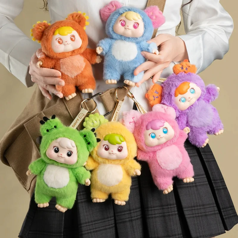 Echte Ajioo Plant Spirit Series Blind Box Anime Doll Mystery Box Cute Sheep Action Figure Surprise Bag Hanger Toy Gifts