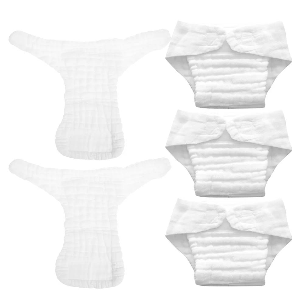 5 Pcs Infant Washable Diapers Toddler Swimming Breathable Reusable Nappy Insert