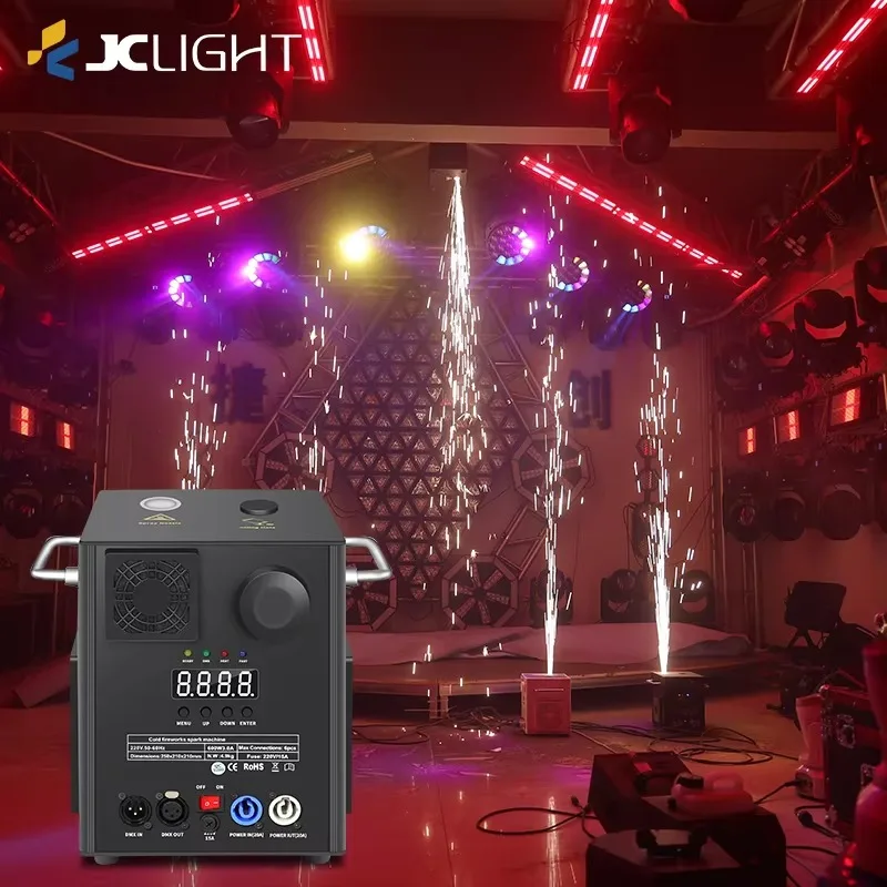 Wireless Remote Cold Spark Fountain  Safe Indoor Pyro Effect Device for Wedding Club Stage Live Performance FX Gear