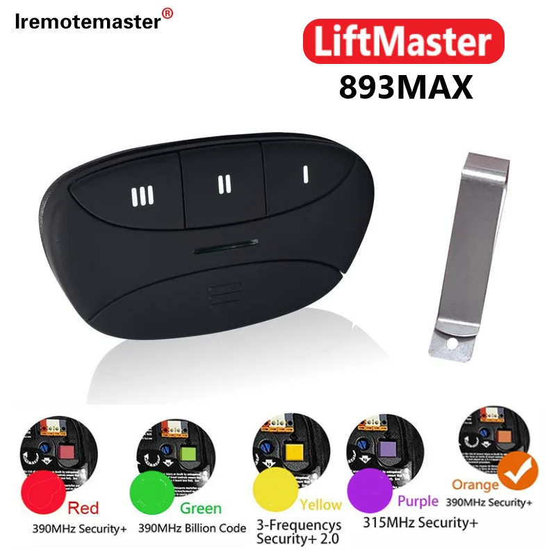 Newest 893MAX Garage Door Opener Replacement Remote Compatible with 371lm 971lm 891lm