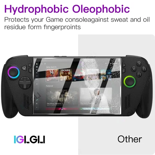 Imagen 2 del producto Kit de accesorios 3 en 1 para ROG Xbox Ally / Ally X, funda protectora con protector de pantalla y bolsa de transporte, funda de almacenamiento de viaje