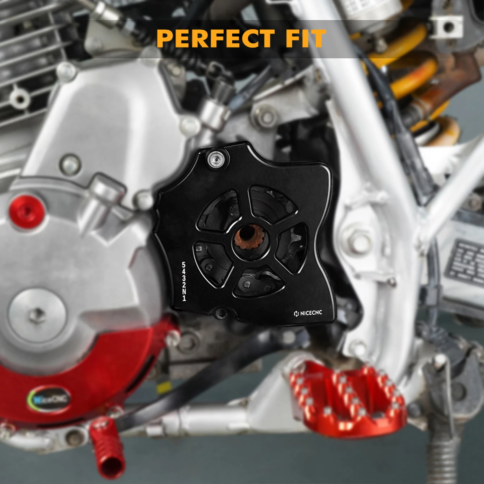 

NICECNC мотоциклетная 15-зубная цепная звездочка, защитная крышка, алюминиевая защита для Honda XR650L XR 650L 650 L 1993-2025 2024 2025 года