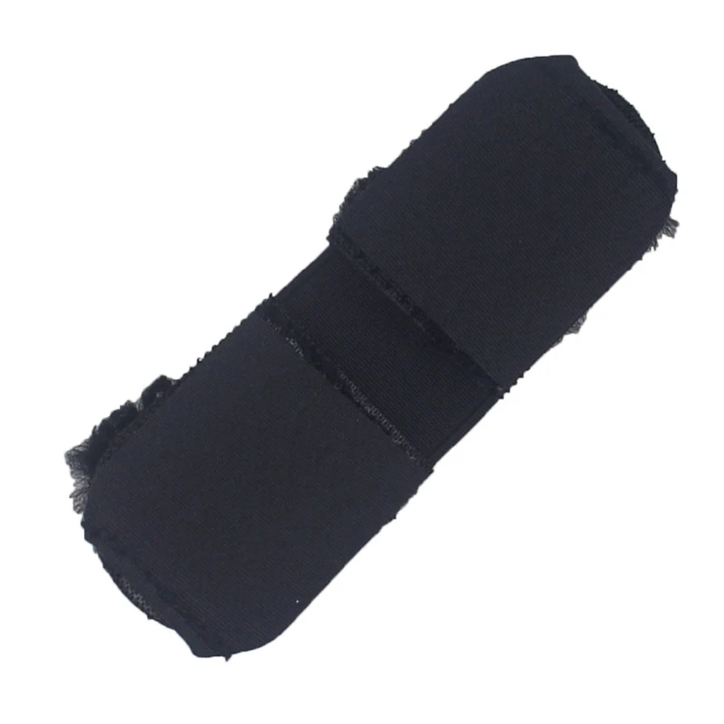 غطاء وسادة عقال أسود لاستبدال سماعة الرأس X A10 من جلد الخراف