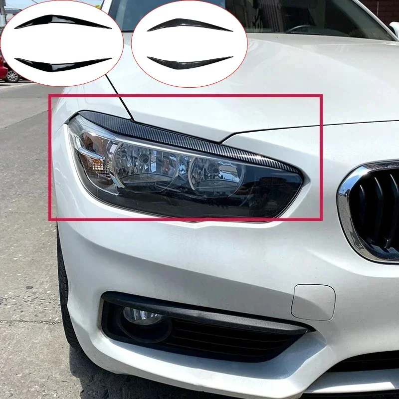 Headlight Eyebrow Eyelid Lamp Trim For BMW 1 Series F20 F21 116i 118i 120i 125i M135i M140i 2015-2019 Replacement Set