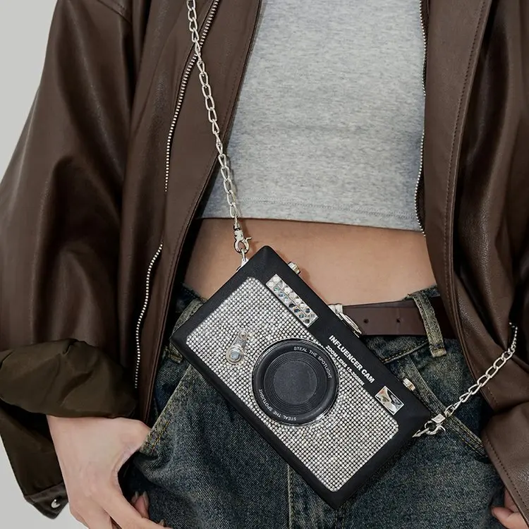 Spersonalizowana torba na aparat 2024 modna torba Crossbody w obcym stylu Instagram popularna damska torba na łańcuszek Trend