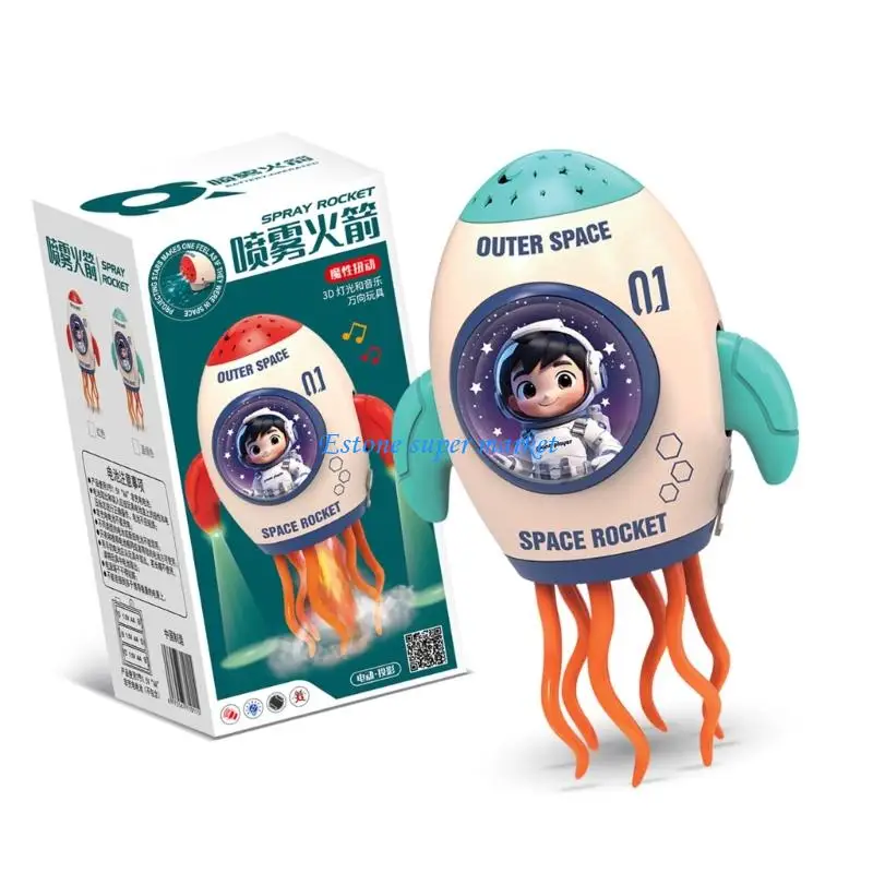 090B Astronave danzante con proiezione a LED con musicali Giocattolo musicale automatico interattivo