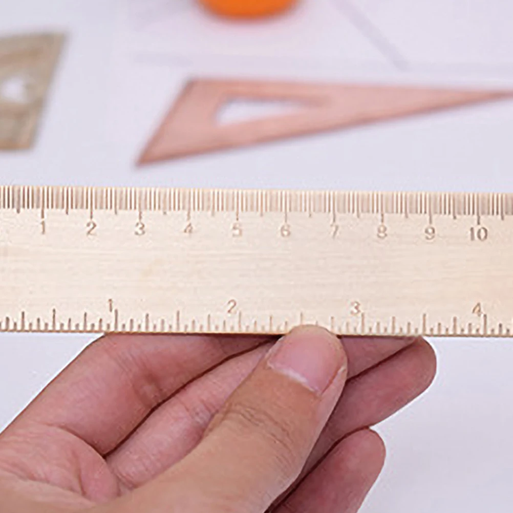 

1 set Drawing Triangle Ruler Geometry Brass Set Accurate Protractor Scale for Measurement Student Teacher Painting