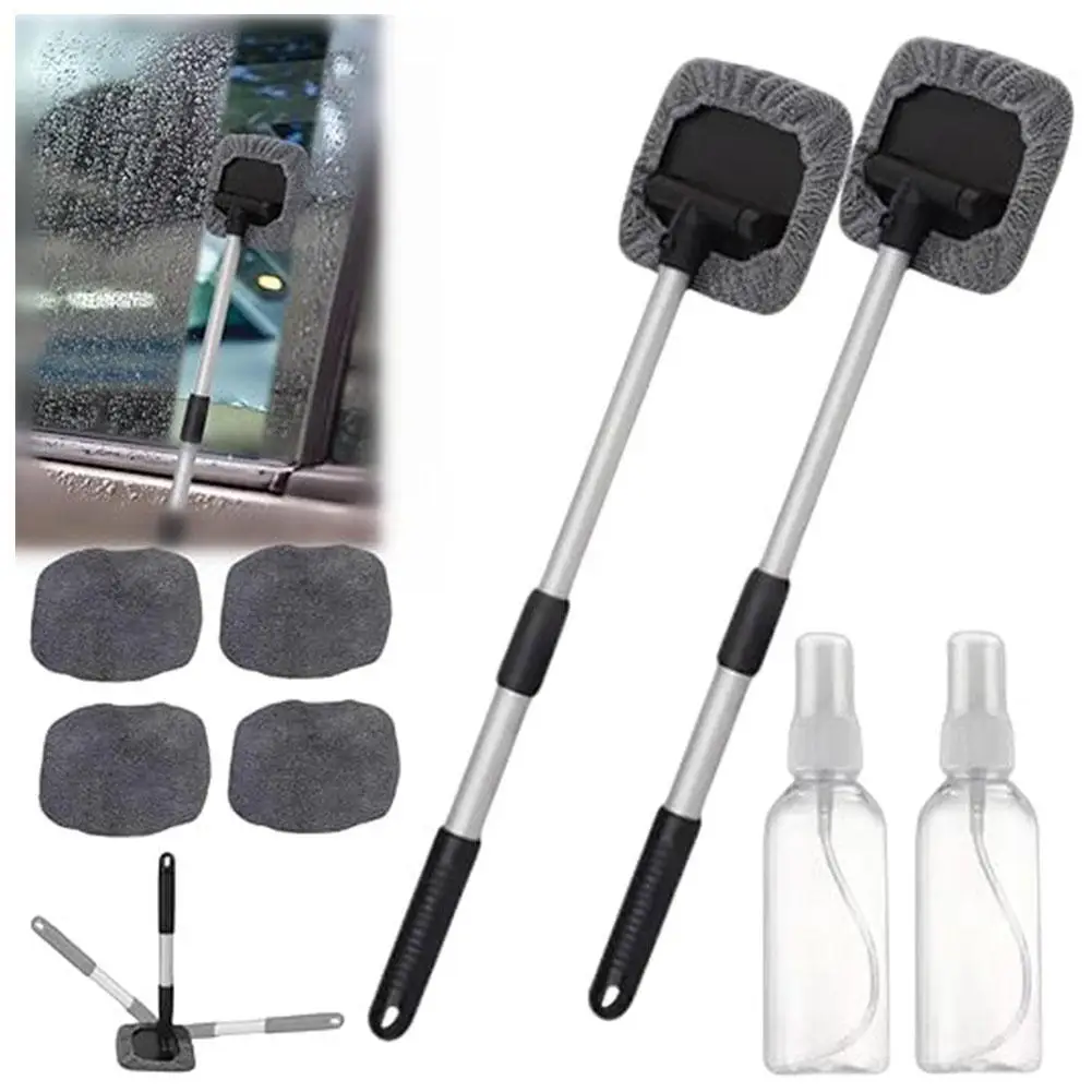 

Telescopic Rod Glass Wiper Aluminum Alloy Telescopic Glass Windshield Brush Wonder Window Windshield Wipe Brush Rod Car Car C4E1