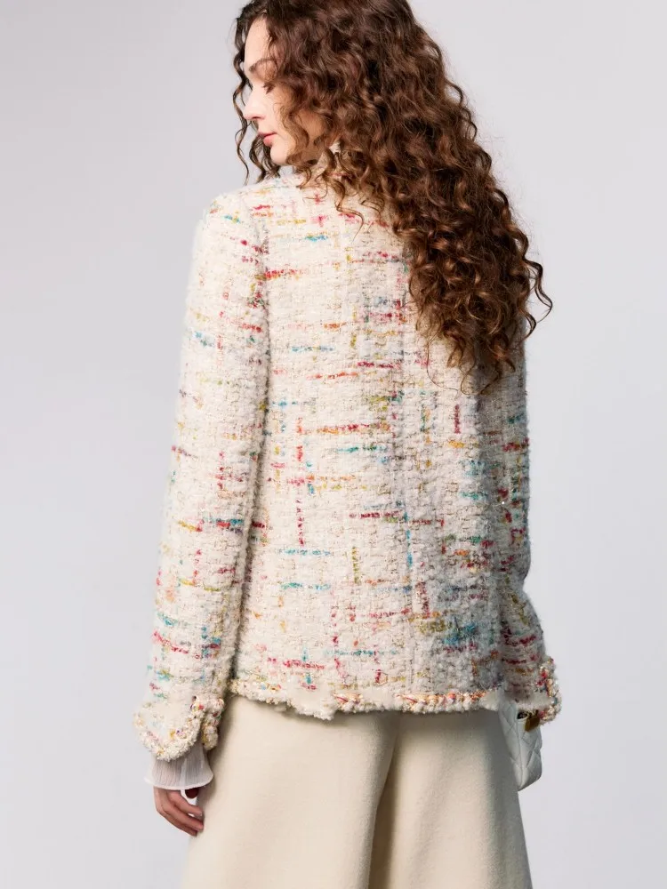 Spring Autumn Italian Style V Neck Women Jacket High-Quality Single-Breasted Loose Work Ladies Outerwear Long Sleeve Pocket Coat
