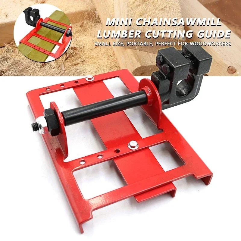 1pc Mini Chainsaw Open Frame Wood Board Cutting Tools Durable Chainsaw Attachment Portable Lumber Cut Guide Milling Cutter