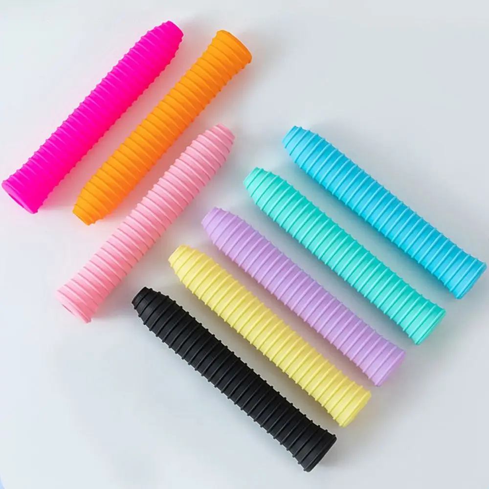 Multicolor Badminton Grip Silicone Washable Fishing Rod Sleeve Non-slip High Elasticity Silicone Grip Cover Fishing Rod