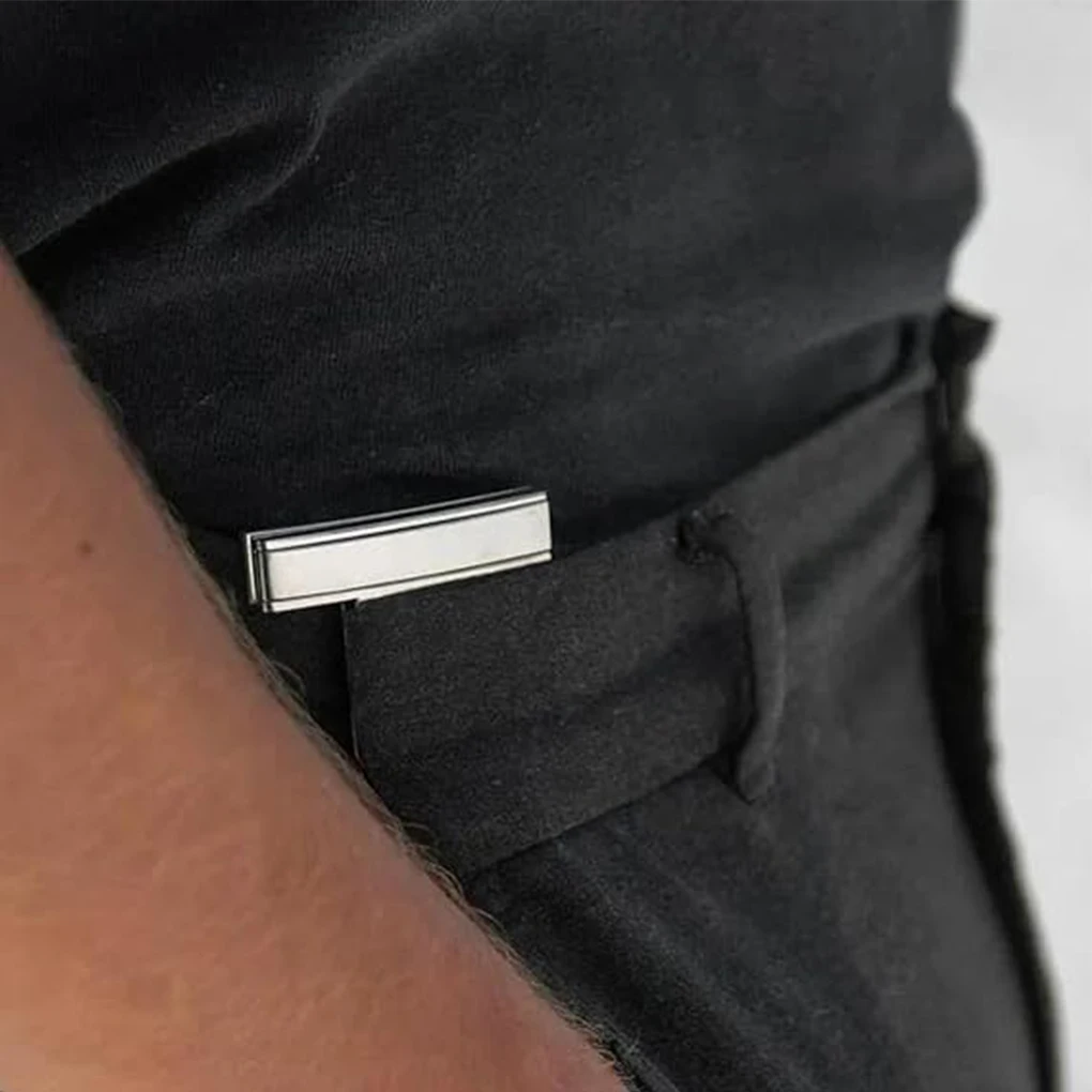 Belt Clip Foldable Belt Clip For Convenient And Easy Adjustment Suitable For Everyone Belt Buckle silver