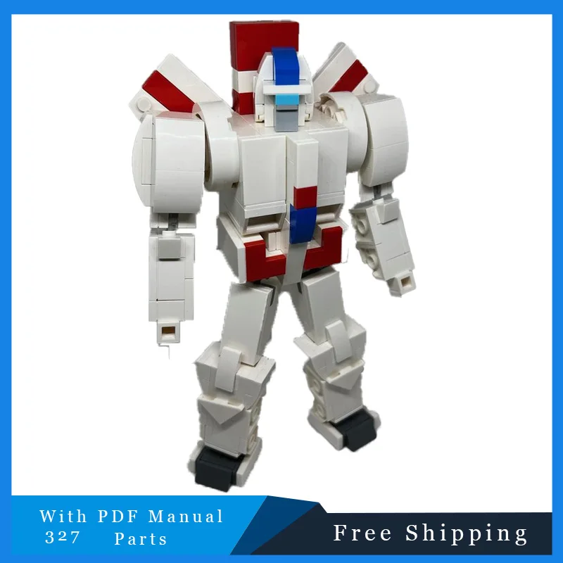 327 PCS MOC Cool Transformation Mech Modular Building Blocks Model For Children DIY Assembly Display Toys Festival Surprise Gift