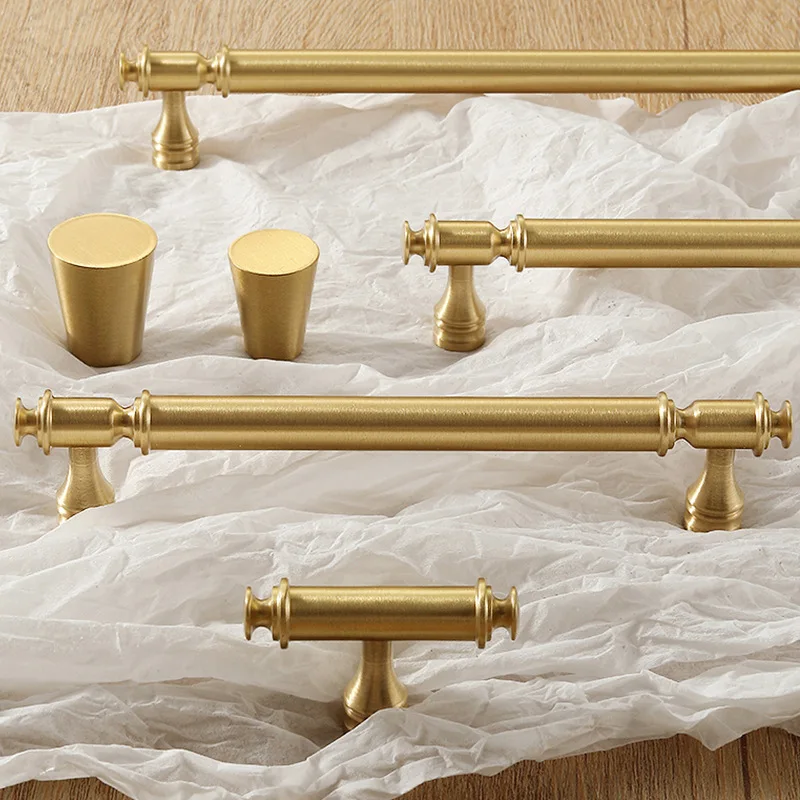 

Antique Brass Cabinet Knobs Door Handles Retro Drawer Cupboard Pulls Furniture Handles for Kitchen Home Distressed Vintage