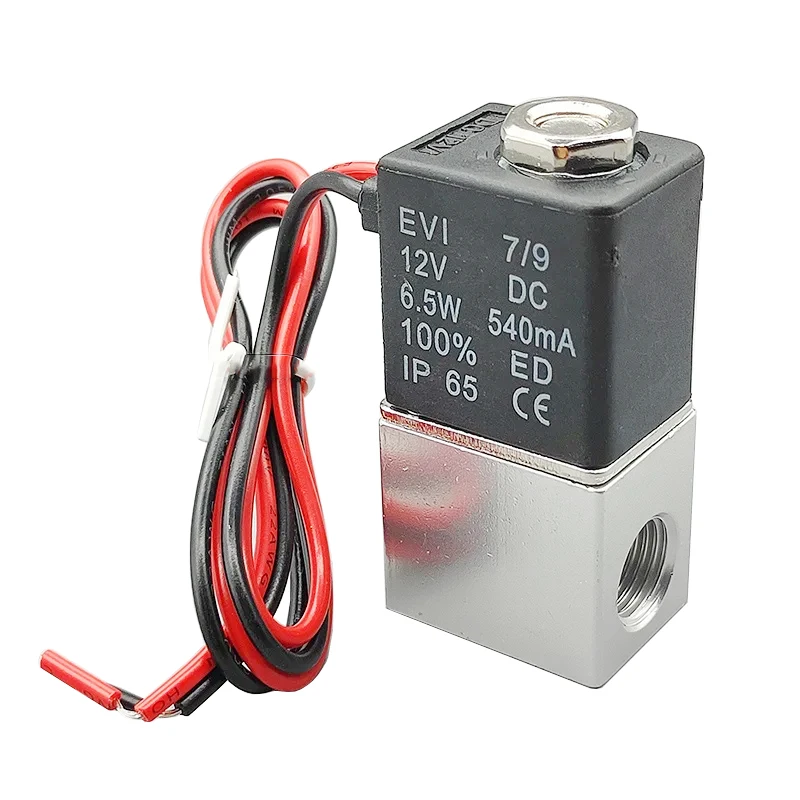 Электромагнитный клапан Compressor Valve 12V 24V AC 110V 220V Solenoid Valve 1/4'' 1/8'' 2-Way Normally Closed Direct-acting Pneumatic for Water Пневматика — деталь 1