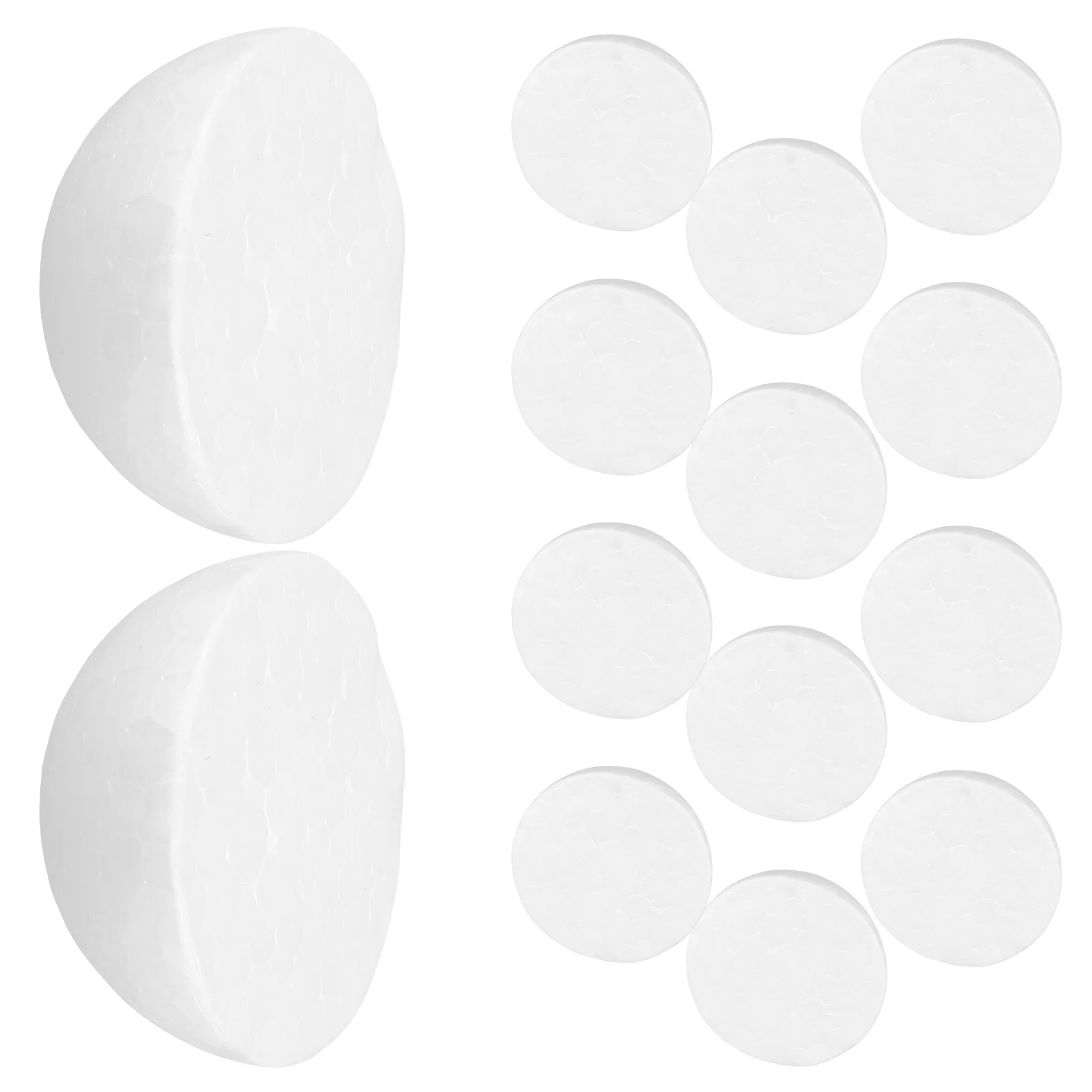 30 قطعة 8 سنتيمتر نصف الكرة رغوة الحرفية المواد الأبيض نصف دائرة الحلي Diy بها بنفسك اللوحة عيد الميلاد الديكور مشروع فني