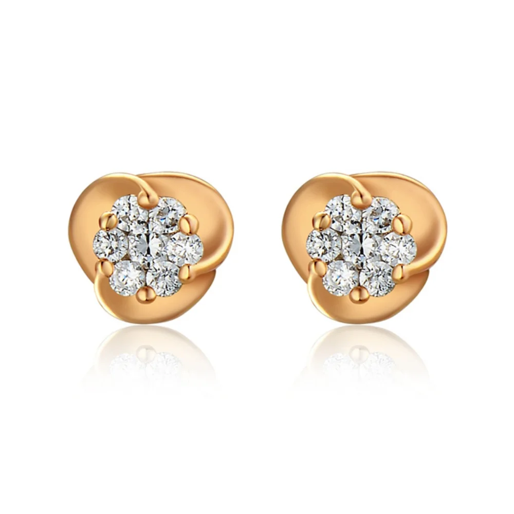 

Dainty Shine Mini Crystal CZ Stud Earrings for Girls Gold Color Everyday Fashion Women's Ear Studs Jewelry Wholesale