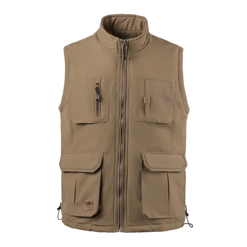 

Autumn and Winter Men's Oversized Outdoor Casual Solid Color Thickened Vest