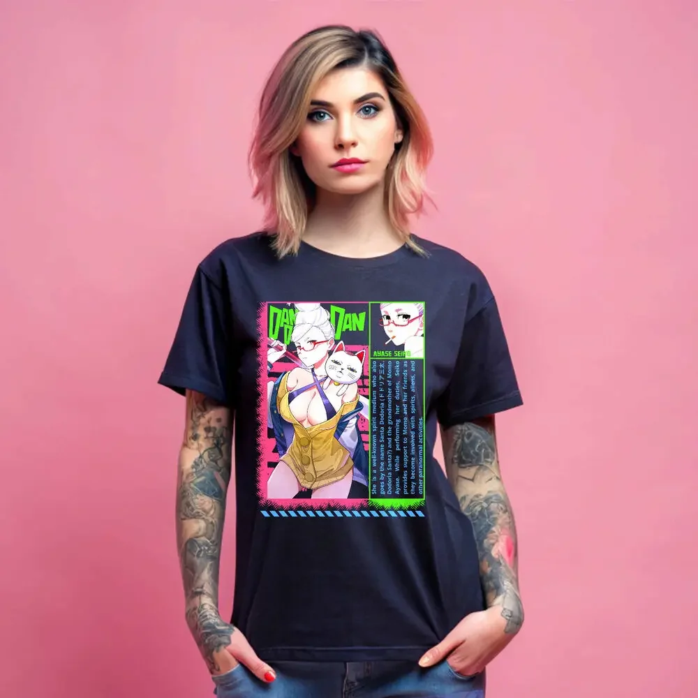 SeATM Ayase Dandadan Cosplay Momo T-shirt pour femme, vêtements Anime, chemise exclusive, cadeau, toutes tailles, 056