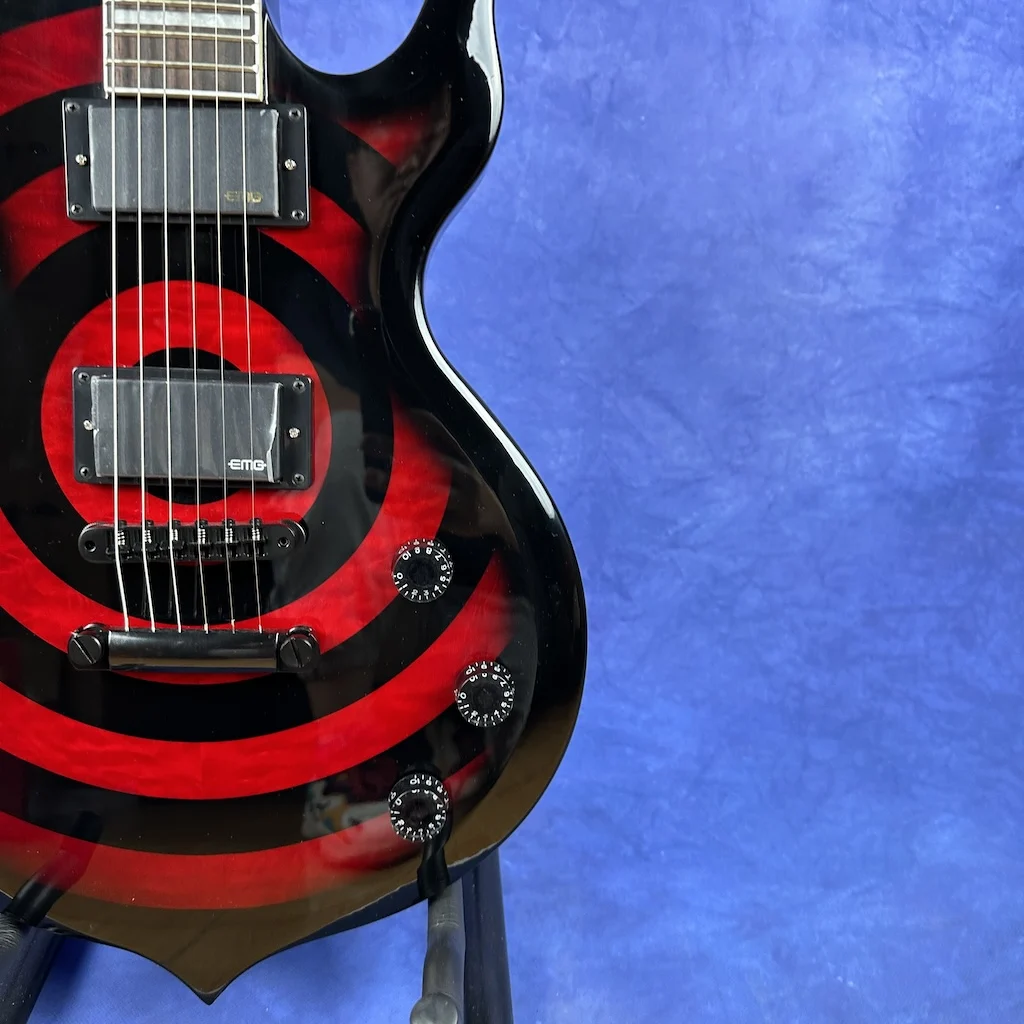 In Stock red zakk Strange Special Shape Electric Guitar Rosewood Fingeboard maple neck balck hardware Shipping Quickly