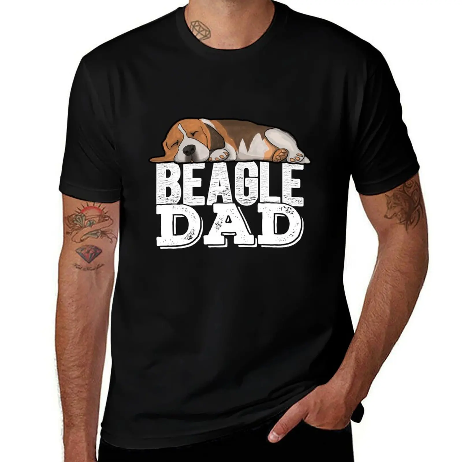 Beagle Dad T-Shirt Big and Tall Casual T-Shirt