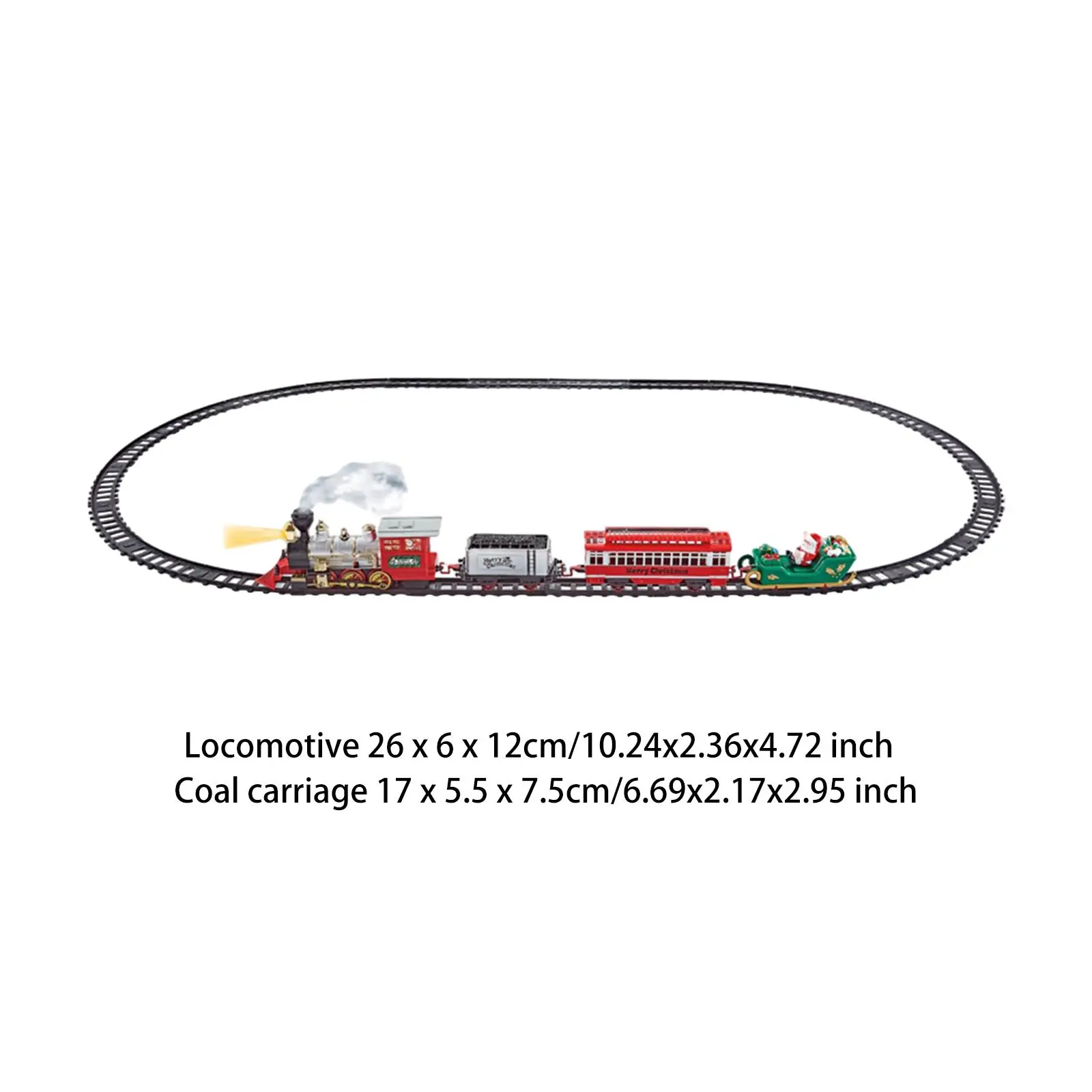 مجموعة قطار عيد الميلاد لعبة زينة عيد الميلاد مجموعة قطار سانتا كلوز وعربات القطار للأطفال بنين بنات 3 4 5 6 7 8 سنوات من العمر