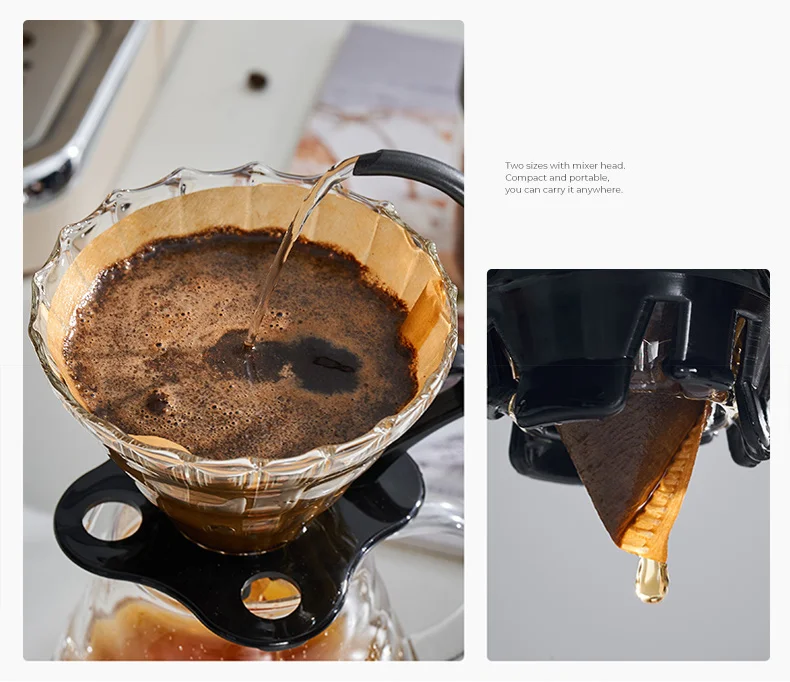 YRP 60 V Kaffeefilter, Papierzählung, Einweg-Koffelfilter, natürlicher kegelförmiger, ungebleichter Filter für V&60 Kaffeetropfer – Detail 9