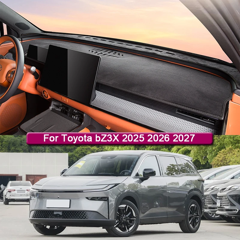 

Car Styling For Toyota bZ3X 2025 2026 2027 Car Dashboard Protective Mat Shade Cushion Pad Rose Carpet Mat Cover Auto Accessories