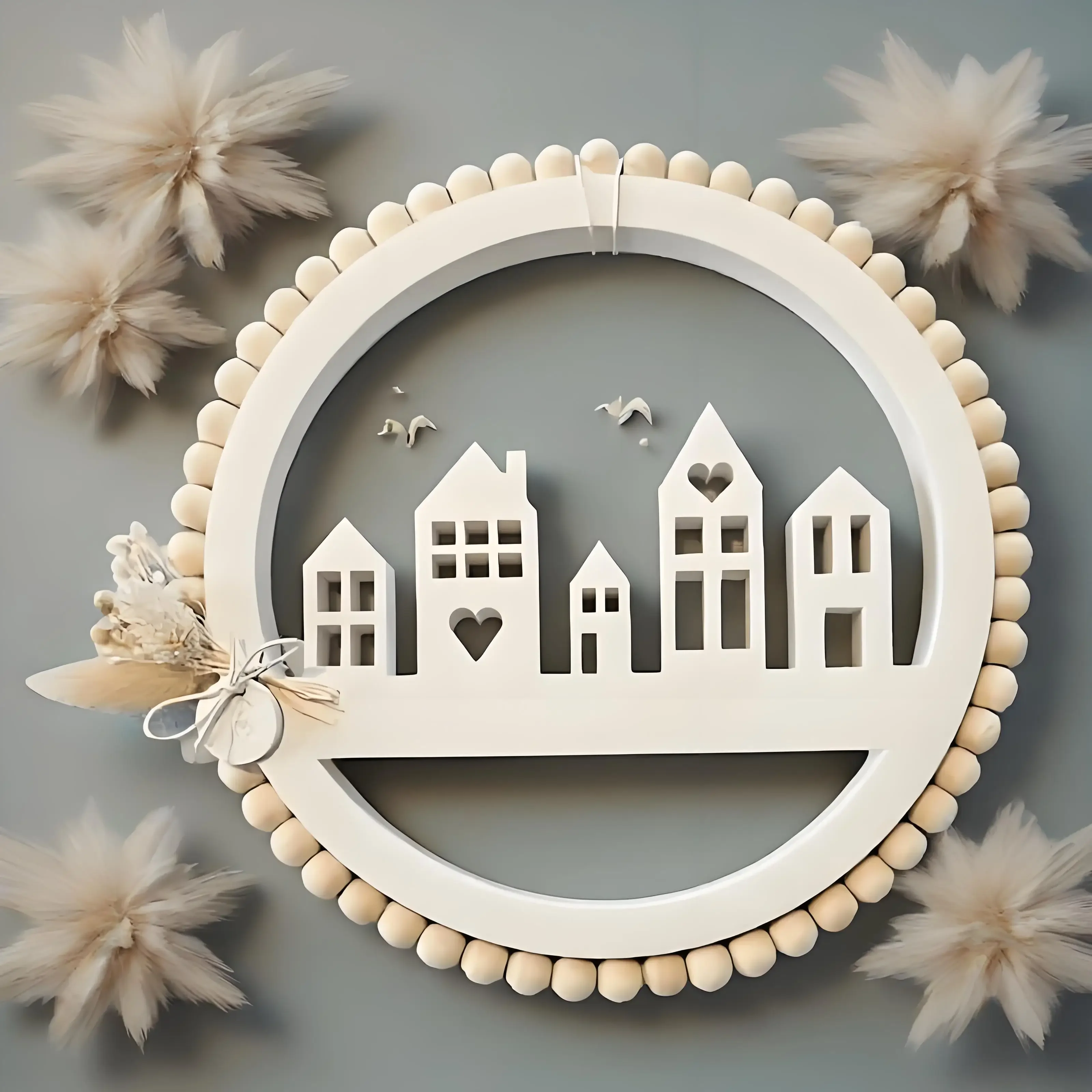 

Силиконовая форма для подвески в виде круглого домика, для самостоятельного изготовления из гипса, бетона, смолы, для декора дома, праздничных украшений, замков, поделок и отливок