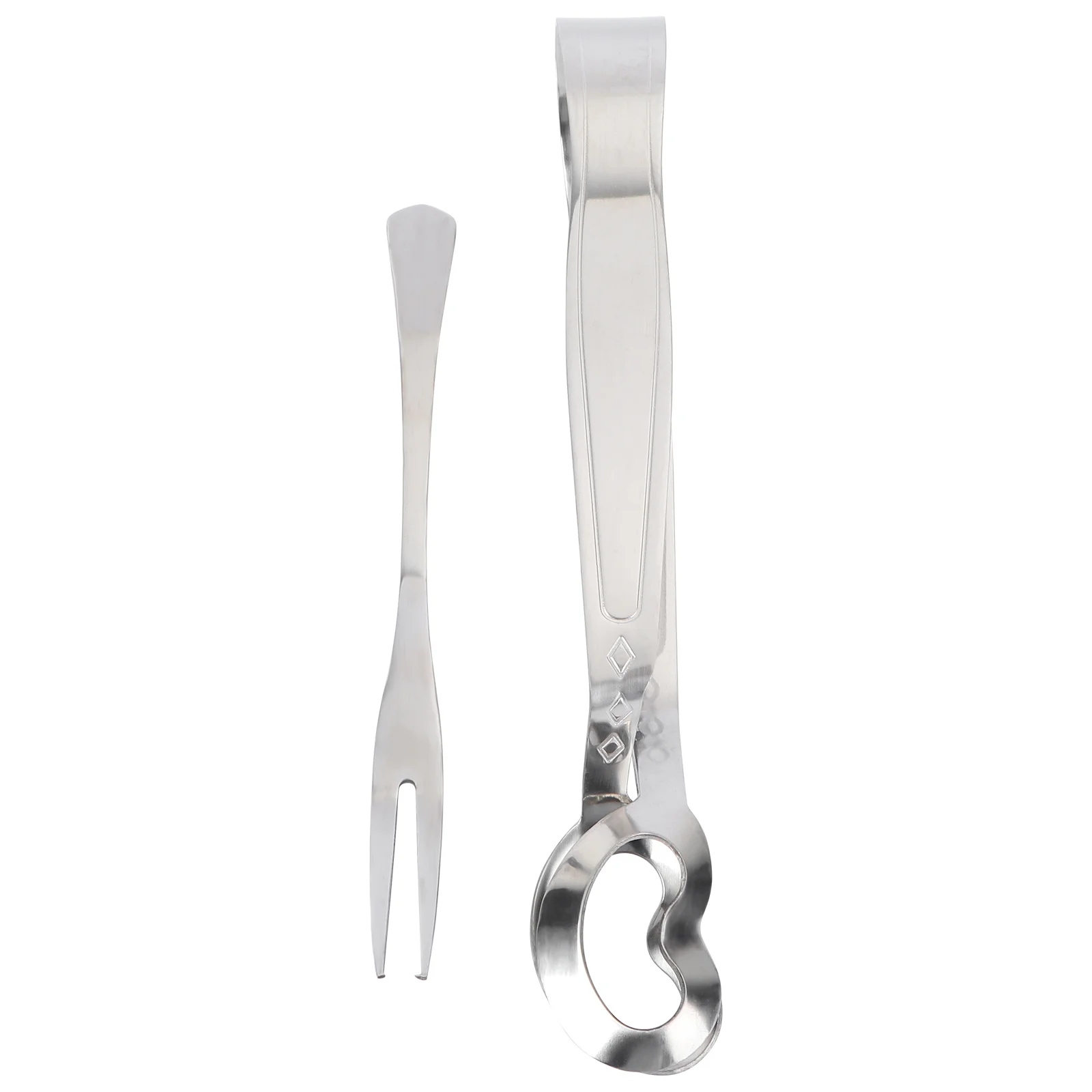 2 Pcs Escargot Baking Clip Snail Tong Tongs Fork Pliers Tableware Kitchen Utensil Salad