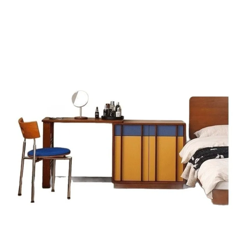 

Solid wood dresser integrated cabinet simple color matching storage corner cabinet