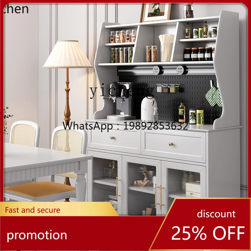 HXL Retro Sideboard Wine Cabinet Storage Cabinet Wall-Mounted Integrated Floor Tea Storage