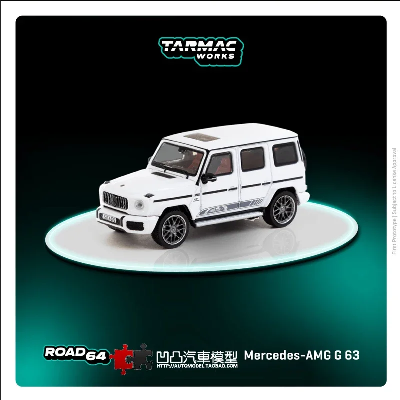 TW 1:64 Mercedes-Benz G63 AMG Edition 55th anniversary alloy model, children's collection toys, holiday gifts for children.