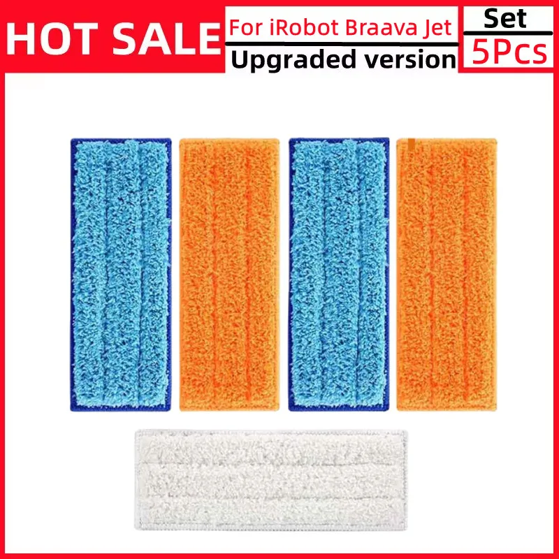 For iRobot Braava Jet 240 241 Cleaner Spare Parts Replacement Kit Washable Wet Mopping Pads Damp Pads Dry Pad cloth